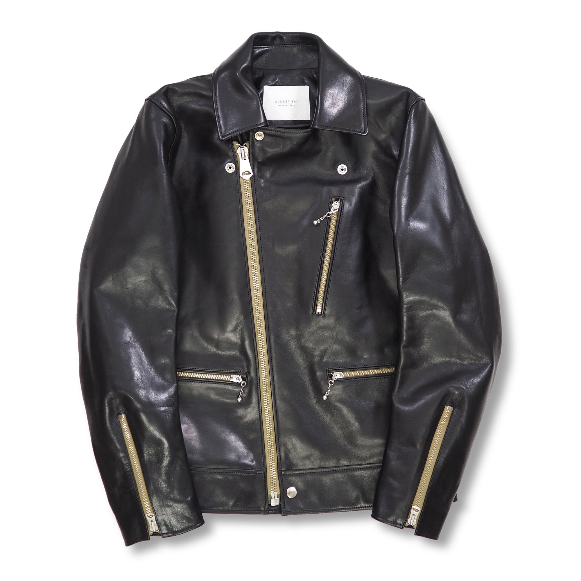 サンセットベイ　ジョージア　ホースハイド ブラックsize4 SUNSET BAY -GEORGIA- BLACK HORSE HIDE – anemoscope